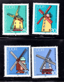 НДР, ФРН ГДР, ФРГ ^/--/^ ГДР / DDR  1981 г  MNH - мельницы ^_^^^ НДР / DDR 1981 MNH - млини - фото фото фото