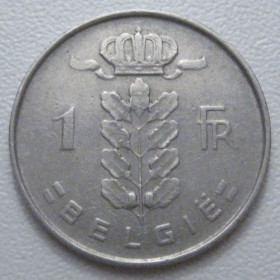 Бельгія Бельгия ^/--/^ Бельгія 1 франк 1963 року Belgie 42578 ^_^^^ Бельгия 1 франк 1963 года Belgie 42578 - фото фото фото
