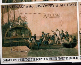 Інше Другое ^/--/^ Аитутаки Флот 200 лет со дня открытия Аитутаки капитаном Блаем 1989 ^_^^^ Флот 200 років з дня відкриття Аітутаки капітаном Блаєм 1989 - фото фото фото