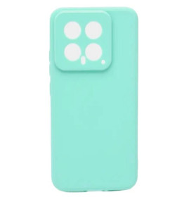 Чохли, бампера Чехлы, бампера ^/--/^ Чохол Fiji Style для Xiaomi 14 силікон бампер із захистом блоку камер бірюзовий ^_^^^ Чехол Fiji Style для Xiaomi 14 силикон бампер с защитой блока камер бирюзовый - фото фото фото