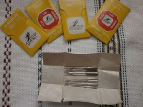 Спиці, гачки, голки, ножиці Спицы, крючки, иголки, ножницы ^/--/^ Игла Иглы  JARK №110 для швейных машин, ИНДИЯ, НОВЫЕ ^_^^^ Голки JARK No /--/ 110 для швейних машин, Індія, Нові - фото фото фото