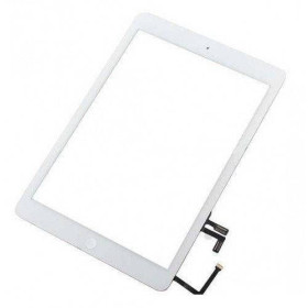 Матриці, тачскріни Матрицы, тачскрины ^/--/^ Сенсорний екран для планшета Apple iPad 5 білий  (з кнопкою і скотчем) ^_^^^ Сенсорный экран для планшета Apple iPad 5 белый (с кнопкой и скотчем) - фото фото фото