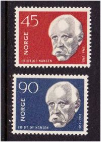 Скандинавія Скандинавия ^/--/^ ZM  Норвегия 1961 г   MNH -  Нансен ^_^^^ ZM Норвегія 1961 р MNH - Нансен - фото фото фото