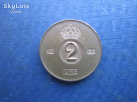 Швеція Швеция ^/--/^ Монета 2 ере Швеція 1966 ^_^^^ Монета 2 эре Швеция 1966 - фото фото фото