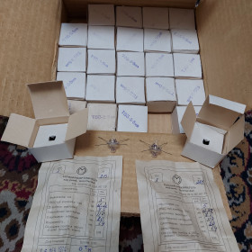 Радіолампи Радиолампы ^/--/^ Радиолампа ТВБ-3, новие, одна партия, каждая в коробке с паспортом. Смотрите фото/описание.     ( термопреобразователь ВЧ ) ^_^^^ Радіолампа ТВБ-3, нова партія, кожна в коробці з паспортом. Дивіться фото/опис. ( термоперетворювач ВЧ) - фото фото фото