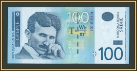 Балтійські країни Балтийские страны ^/--/^ Сербия 100 динаров 2012 P-57   (57 /--/ а) a-UNC ^_^^^ Сербія 100 динарів 2012 P-57 (57 /--/ а) a-UNC - фото фото фото