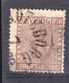 Інші країни Другие страны ^/--/^ Швеция  1858 г гаш ^_^^^ Швеція 1858 г гаш - фото фото фото