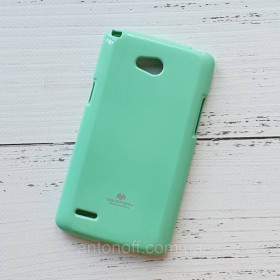 Зарядні пристрої Зарядные устройства ^/--/^ Чохол для LG L /--/ 80 (D /--/ 380) силіконовий, м&amp;#039;ятний, Goospery ^_^^^ Чехол LG L /--/ 80 D /--/ 380 для телефона силиконовый Mint - фото фото фото