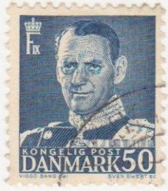 Балтійські країни Балтийские страны ^/--/^ Дания   1950 г. №  324 гашеная ^_^^^ Данія 1950 р. No 324 гашена - фото фото фото