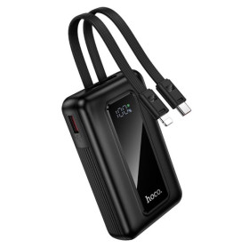 Зовнішні акумулятори (Power Bank) Внешние аккумуляторы (Power Bank) ^/--/^ Power bank Hoco J /--/ 162 10000 mAh зі швидкою зарядкою, дисплеєм та вбудованими кабелями Black ^_^^^ Power bank Hoco J /--/ 162 10000 mAh со быстрой зарядкой, дисплеем и встроенными кабелями Black - фото фото фото
