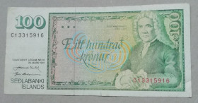Балканський півострів Балканский полуостров ^/--/^ Исландия 100 крон 1961  (1981) ^_^^^ Ісландія 100 крон 1961 (1981) - фото фото фото