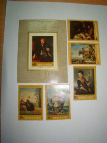 СРСР - СССР - ^/--/^ СССР, Михель  (2009), 4036-4040, блок 78, Зарубежная живопись в музеях СССР. ^_^^^ СРСР, Міхель (2009), 4036-4040, блок 78, Закордонний живопис в музеях СРСР. - фото фото фото
