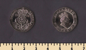 Єлизавета II (після ) Елизавета II (после ) ^/--/^ Великобритания 20 пенсов 1994 ^_^^^ Велика Британія 20 пенсів 1994 - фото фото фото