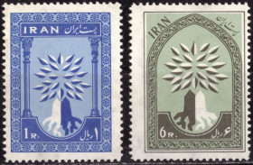 Іран Иран ^/--/^ Иран. Всемирный год беженцев  (серия)** 1960 г. Мі № 68-70 ^_^^^ Иран. Всемирный год беженцев (серия)** 1960 г. Ми No 68-70 - фото фото фото