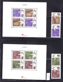 Фауна Фауна ^/--/^ NM Фауна Португалия 1994 г  MNH - 2 /--/ а блока + марки - ^_^^^ NM Фауна Португалія 1994 MNH - 2 /--/ а блоку + марки - фото фото фото