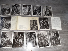 СРСР СССР ^/--/^ Набор открыток Витязь в тигровой шкуре  1978 /--/ г.   12 шт СССР ^_^^^ Витязь у тигровій шкурі 1978 /--/ р. 12 шт СРСР - фото фото фото