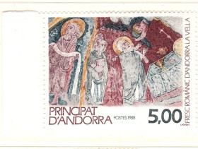 Малі Держави Європи Малые Государства Европы ^/--/^ ZM Андорра 1988 г MNH - икона ^_^^^ ZM Андорра 1988 — ікона - фото фото фото