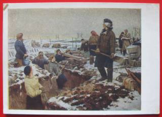 СРСР СССР ^/--/^ СССР 1958 война искусство живопись Осенев ПК ^_^^^ СРСР 1958 війна мистецтво живопис Осіньов ПК - фото фото фото