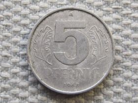 НДР, ФРН ГДР, ФРГ ^/--/^ Германия ГДР 5 пфеннигов 1968 года #5843 ^_^^^ Німеччина НДР 5 пфенігів 1968 року #5843 - фото фото фото