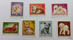 Угорщина Венгрия ^/--/^ Венгрия 1974 Домашние животные, MNH (II) ^_^^^ Угорщина 1974 Домашні тварини, MNH (II) - фото фото фото