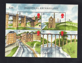 Архітектура Архитектура ^/--/^ Архитектура Великобритания 1989  г MNH - блок ^_^^^ Архітектура Великобританія 1989 MNH - блок - фото фото фото