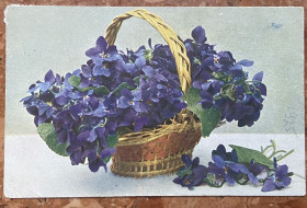 Листи, фото Письма, фото ^/--/^ Стара листівка. Квіти 1925 р ^_^^^ Старая открытка. Цветы 1925 г - фото фото фото