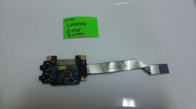 Шлейфи Шлейфы ^/--/^ Lenovo G /--/ 575 20081  плата и шлейф с аудио разьемами ^_^^^ Lenovo G /--/ 575 20081 плата і шлейф з аудіо роз'ємами - фото фото фото