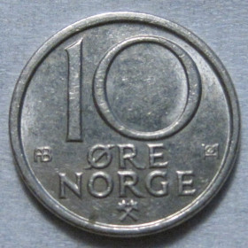 Норвегія Норвегия ^/--/^ Норвегія 10 ере 1975 року #6 /--/ П /--/ 377 ^_^^^ Норвегия 10 эре 1975 года #6 /--/ П /--/ 377 - фото фото фото