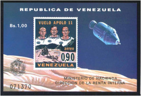 Освоєння космосу Освоение космоса ^/--/^ Космос . Венесуэла 1969 г  MNH - блок = номер - ^_^^^ Венесуела 1969 р MNH - блок = номер - - фото фото фото