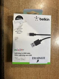 Кабелі Кабели ^/--/^ Кабель Belkin USB - Lightning 0.9 /--/ m № 231105222 ^_^^^ Кабель Belkin USB - Lightning 0.9 /--/ m No 231105222 - фото фото фото