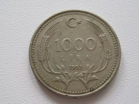 Туреччина Турция ^/--/^ Турция 1000 лир 1993 года #15420 ^_^^^ Туреччина 1000 лір 1993 року #15420 - фото фото фото