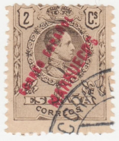 Іспанія Испания ^/--/^ Испанский Танжер  1921 г. № 16 гашеная ^_^^^ Іспанський Танжер 1921 р. No 16 гашена - фото фото фото