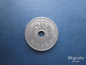 Японія Япония ^/--/^ Монета 50 єн Японія 1980  (55) Хирохіто ^_^^^ Монета 50 иен Япония 1980 (55) Хирохито - фото фото фото