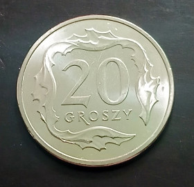 Сучасна (після ) Современная (после ) ^/--/^ Польща 20 грошей 2024 рік UNC ^_^^^ Польша 20 денег 2024 год UNC - фото фото фото