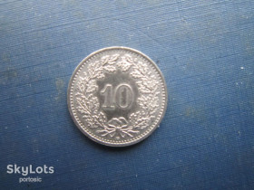 Швейцарія Швейцария ^/--/^ Монета 10 раппен Швейцарія 1991 ^_^^^ Монета 10 раппен Швейцария 1991 - фото фото фото