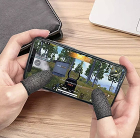 Інше Другое ^/--/^ Игровые напальчники Pubg Mobile Черный с красным ^_^^^ Ігрові напальники Pubg Mobile Чорний з червоним - фото фото фото
