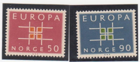 Скандинавія Скандинавия ^/--/^ Норвегия 1963 г.№ 514‑515 ** серия ^_^^^ Норвегія 1963 р. No 514-515 ** серія - фото фото фото
