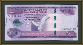 Ефіопія Эфиопия ^/--/^ Эфиопия 200 быр 2020 P-56  (56 /--/ a) UNC ^_^^^ Ефіопія 200 бір 2020 P-56 (56 /--/ a) UNC - фото фото фото