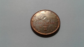 Інше Другое ^/--/^ Словакия. 5 евроцентов. 2009. ^_^^^ Словаччина. 5 євроцентів. 2009. - фото фото фото