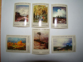СРСР - СССР - ^/--/^ СССР, Михель  (2009), 4419-4424, Русская живопись XIX века. Ф.А.Васильев  (1850-1873) ^_^^^ СРСР, Міхель (2009), 4419-4424, Російський живопис XIX століття. Ф.А.Васильєв (1850-1873) - фото фото фото
