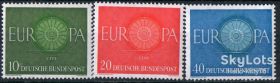 НДР, ФРН ГДР, ФРГ ^/--/^ ФРГ 1960 Европа СЕРТ Mi 337-339 MNH ^_^^^ ФРН 1960 Європа Серт Mi 337-339 MNH - фото фото фото
