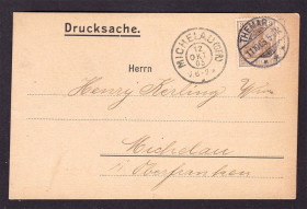 Європа Европа ^/--/^ Рейх 1905 г - ПК - Michelau  - 2 /--/ а скана ^_^^^ Рейх 1905 р - ПК - Michelau - 2 /--/ а скана - фото фото фото