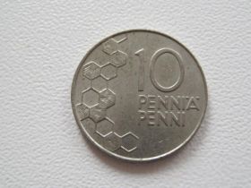 Фінляндія Финляндия ^/--/^ Финляндия 10 пенни 1991 года #16471 ^_^^^ Фінляндія 10 пенні 1991 року #16471 - фото фото фото