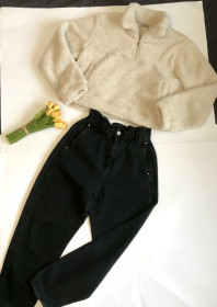 Жіночі Женские ^/--/^ Джинси Чорні. ZARA. MOM. Котон. Італія. 36 розмір.  (S) ^_^^^ Джинсы Черные. ZARA. MOM. Котон. Италия. 36 размеров. (S) - фото фото фото