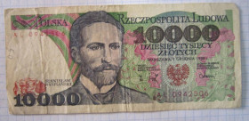 Югославія Югославия ^/--/^ Поьща. 10000 злотих 1988 р. ^_^^^ Поьша. 10000 злотых 1988 г. - фото фото фото