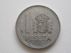 Іспанія Испания ^/--/^ Испания 1 песета 1984 года 22502 ^_^^^ Іспанія 1 песета 1984 року 22502 - фото фото фото