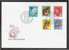 Швейцарія Швейцария ^/--/^ Швейцария 1966 ФАУНА ДИКИЕ ЖИВОТНЫЕ МЛЕКОПИТАЮЩИЕ ПРИРОДА ЛЕС ЗООЛОГИЯ КПД Mi.845-849 ^_^^^ Швейцарія 1966 ФАУНА ДІКІ ТВОТНІ МЛЕКОПИТАЮЧІ ПРИРОДИ ЛЕС ЗООЛОГІЯ КПД Mi.845-849 - фото фото фото