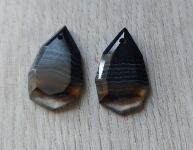 Агат Агат ^/--/^ Натуральный агат  пара 16 Ct 24 x 13 мм ^_^^^ Натуральний агат пара 16 Ct 24 x 13 мм - фото фото фото