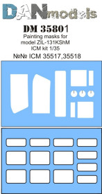 : : ^/--/^ Danmodel 35801 - маска для модели машины Зил-131 КШМ  ( ICM 35517-35518) - 1/35 ^_^^^ Danmodel 35801 - маска для моделі машини Зіл-131 КШМ (ICM 35517-35518) - 1/35 - фото фото фото