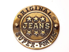 Інше Другое ^/--/^ Редкая заклепка на джинсы &amp;quot;Original Jeans Super-Pontiac&amp;quot;, Ø 38 мм, металлическая фурнитура для джинсовой одежды ^_^^^ Рідкісна заклепка на джинси &amp;quot;Original Jeans Super-Pontiac &amp;quot;, Ø 38 мм, металева фурнітура для джинсового одягу - фото фото фото